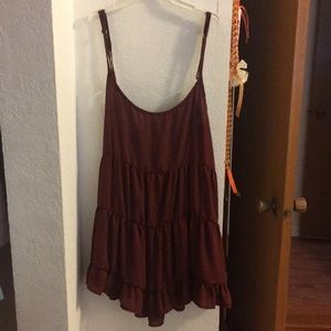 Brandy Ingrid Dress Maroon